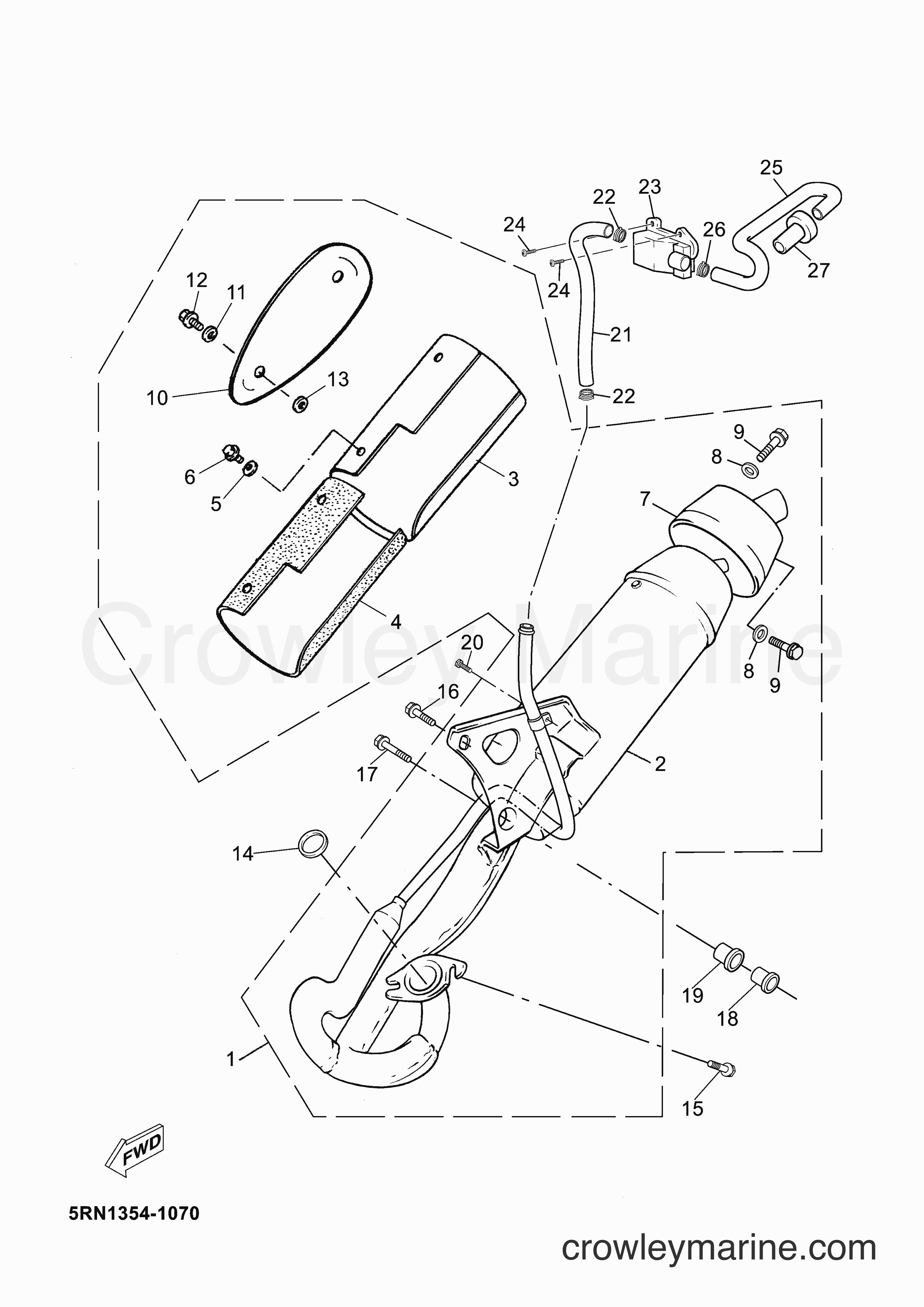 Yamaha Motors YN50 (5RN2) [010] - EXHAUST