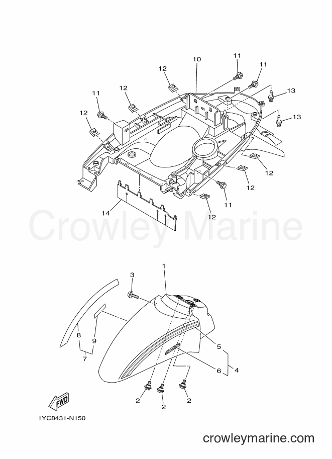 Yamaha Motors AF115F (1YC8) [010] - FENDER