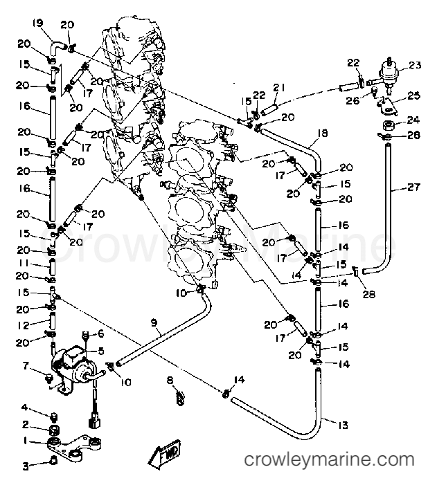 Yamaha Motors L250ETXD - FUEL SYSTEM 2