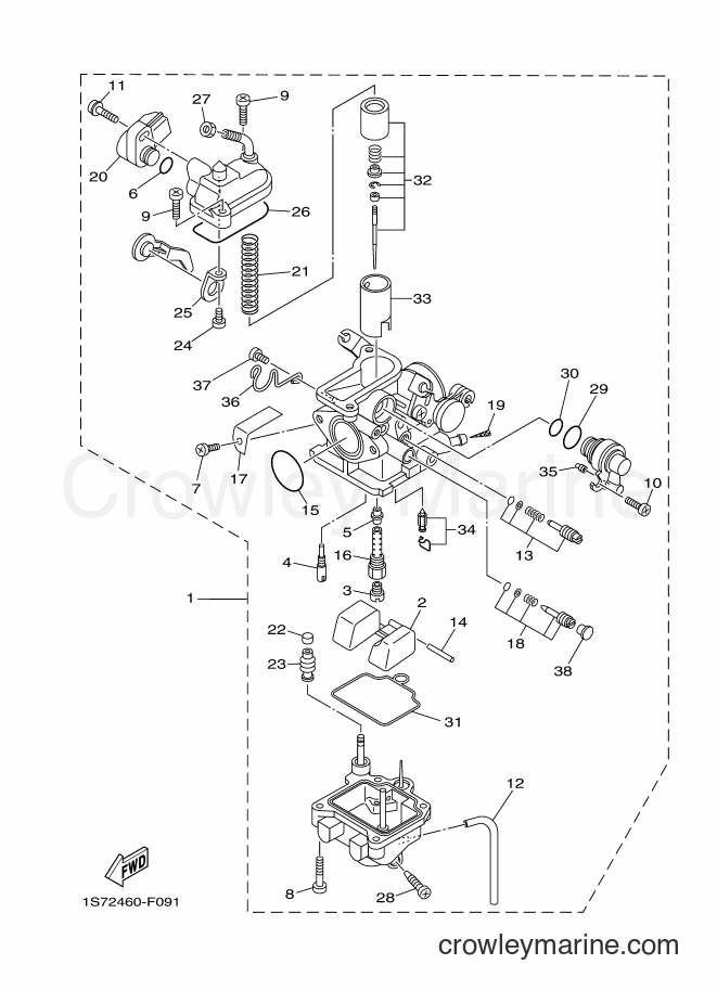 2008 Scooter T135SEC - T135SEC (1S75) [010] - CARBURETOR