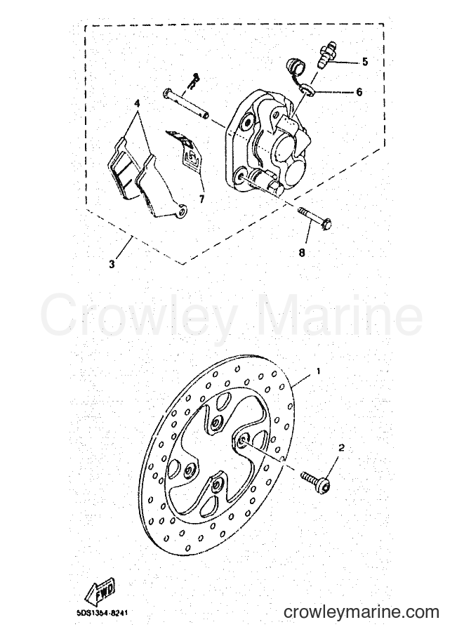 Yamaha Motors YP125E (5DSL) [010] - FRONT BRAKE CALIPER