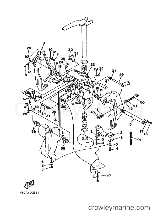 Yamaha Motors P115TRV (62A0) [020] - BRACKET 1