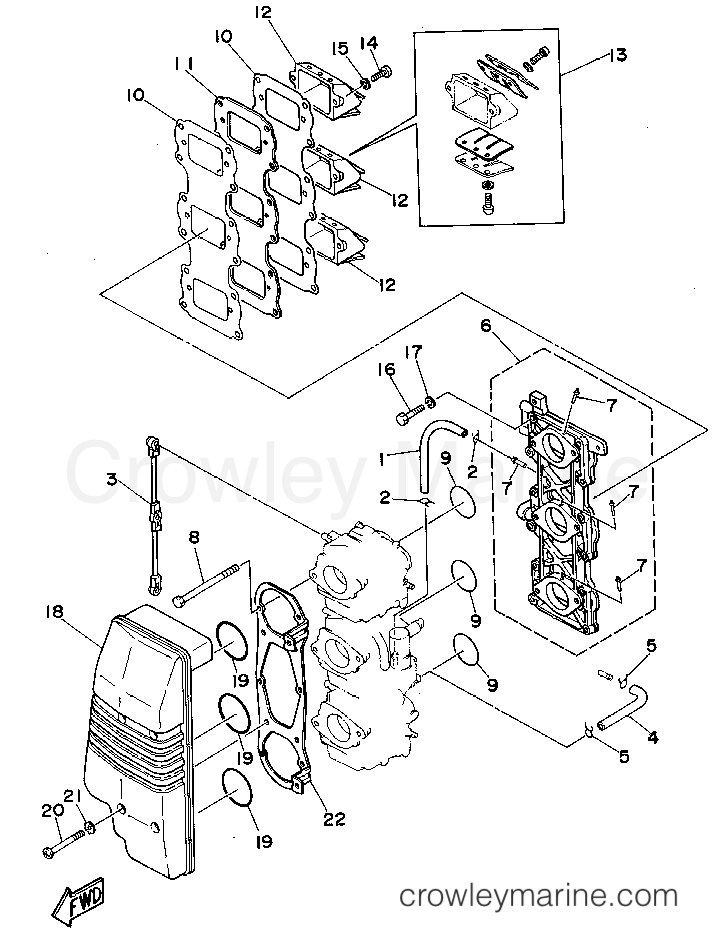 Yamaha Motors 90TLRS - INTAKE