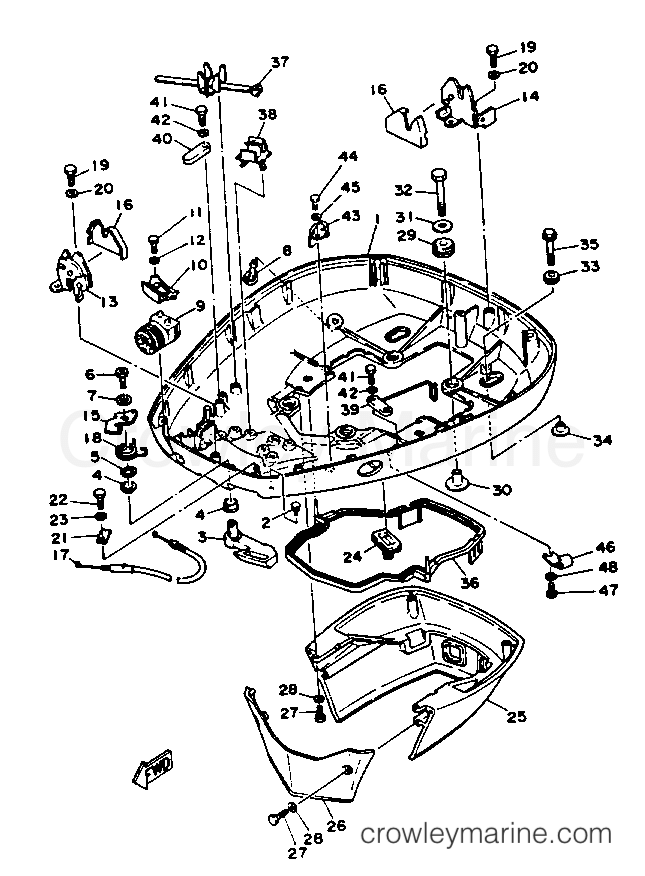 Yamaha Motors L130TXRP - BOTTOM COWLING