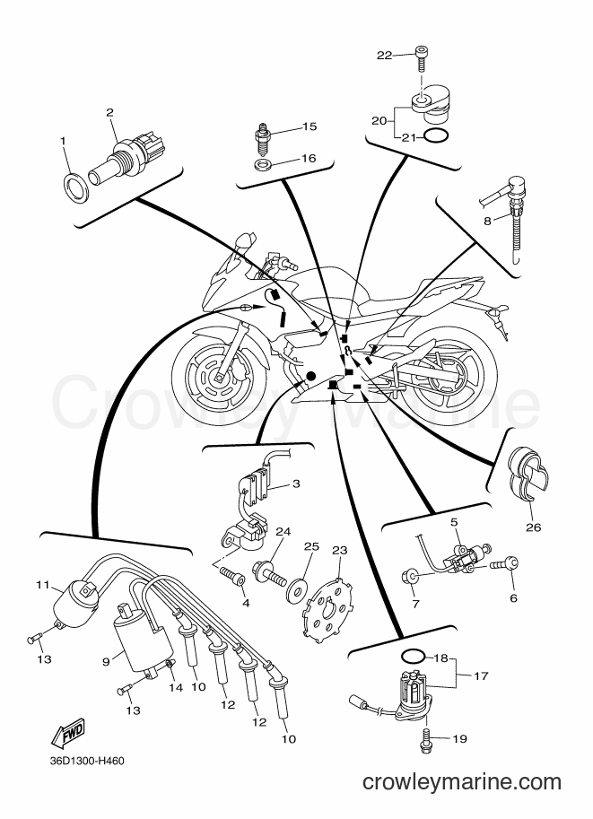 2011 Street Bike XJ6SA - XJ6SA (36D3) [040] - ELECTRICAL 1