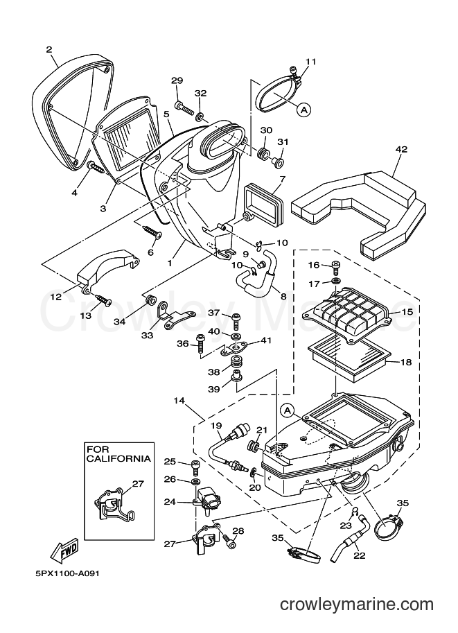 Yamaha Motors XV1700PC (5PXC) [010] - INTAKE 2