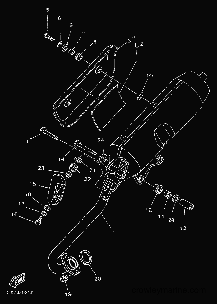 2000 Scooter YP125E - YP125E (5DSK) [010] - EXHAUST