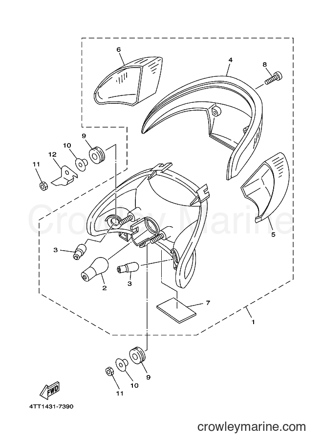 1999 Scooter JZ120F - JZ120F (4TT3) [010] - TAILLIGHT