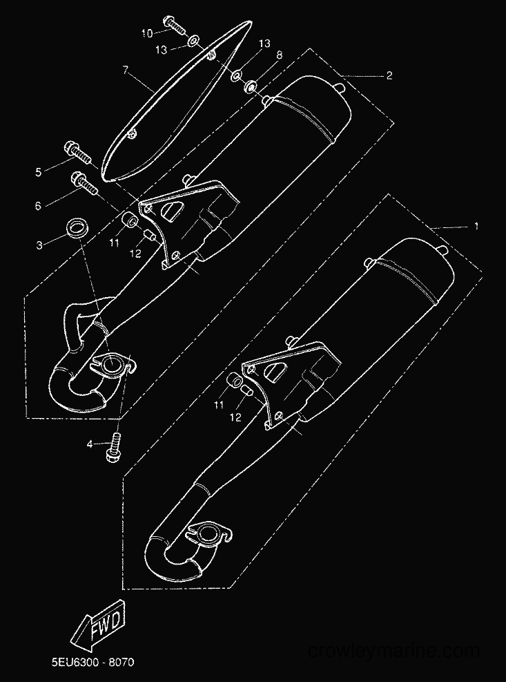 2000 Scooter YH50 - YH50 (5JB4) [030] - EXHAUST