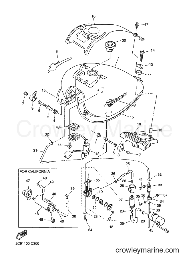 2005 Cruiser XVZ13TFS - XVZ13TFS (2C93) [010] - FUEL TANK
