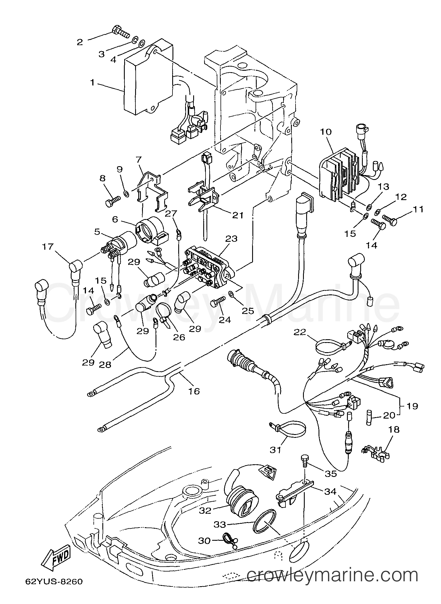 Yamaha Motors T50TLRW - ELECTRICAL 2