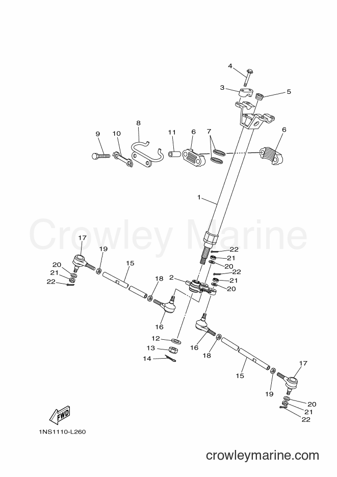 Yamaha Motors YFM350A (B147) [010] - STEERING