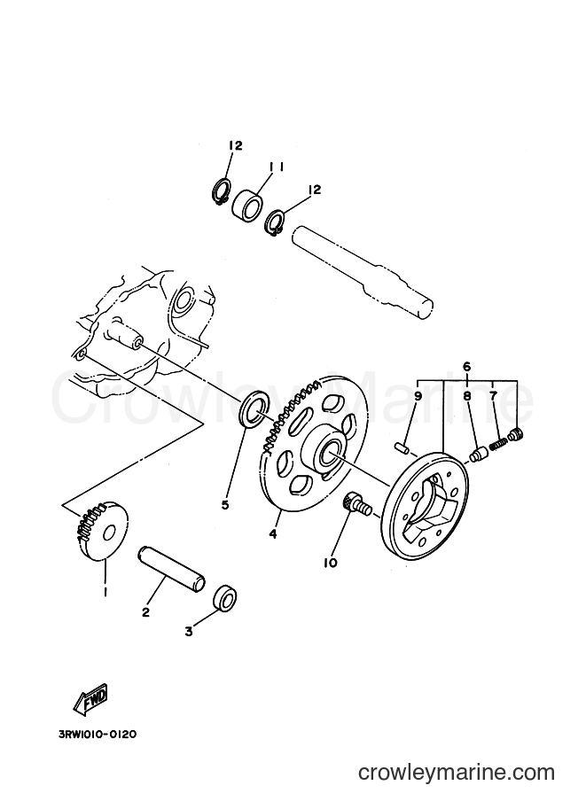 2000 Dirt Bike XT225 - XT225 (4BEU) [010] - STARTER CLUTCH