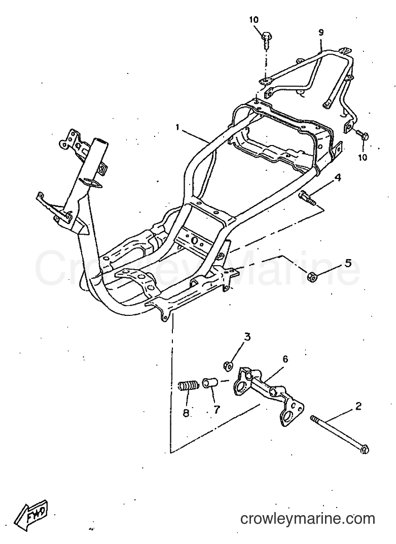1998 Scooter CW50RSP - CW50RSP (4WK5) [010] - FRAME