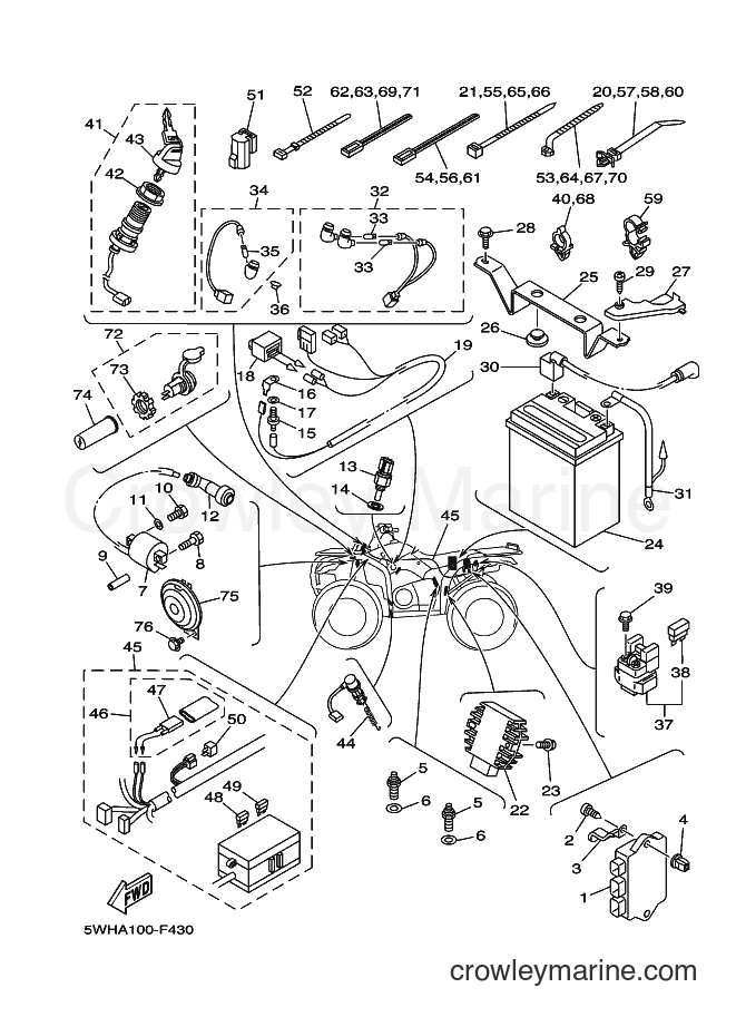 2007 ATV YFM350A - YFM350A (5WHB) [010] - ELECTRICAL 1