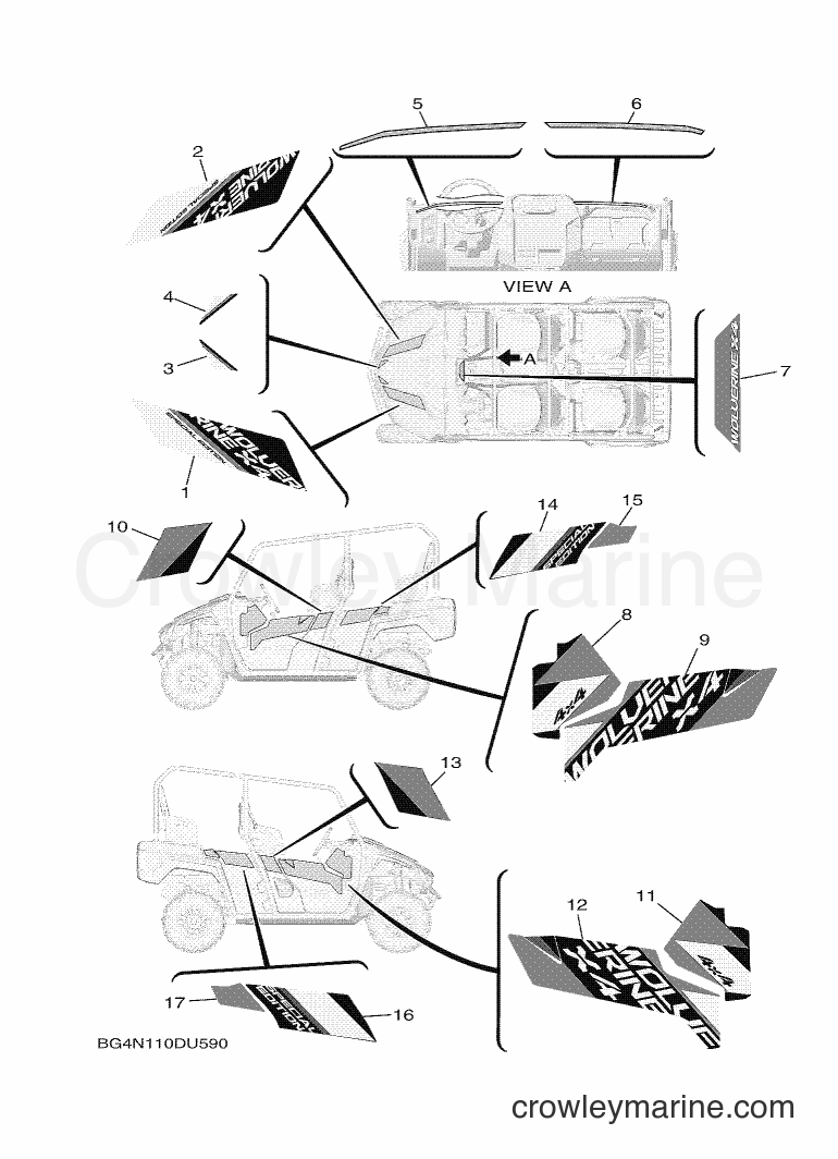 2019 ATV YXF850ES - YXF850ES (BG4P) [010] - GRAPHICS