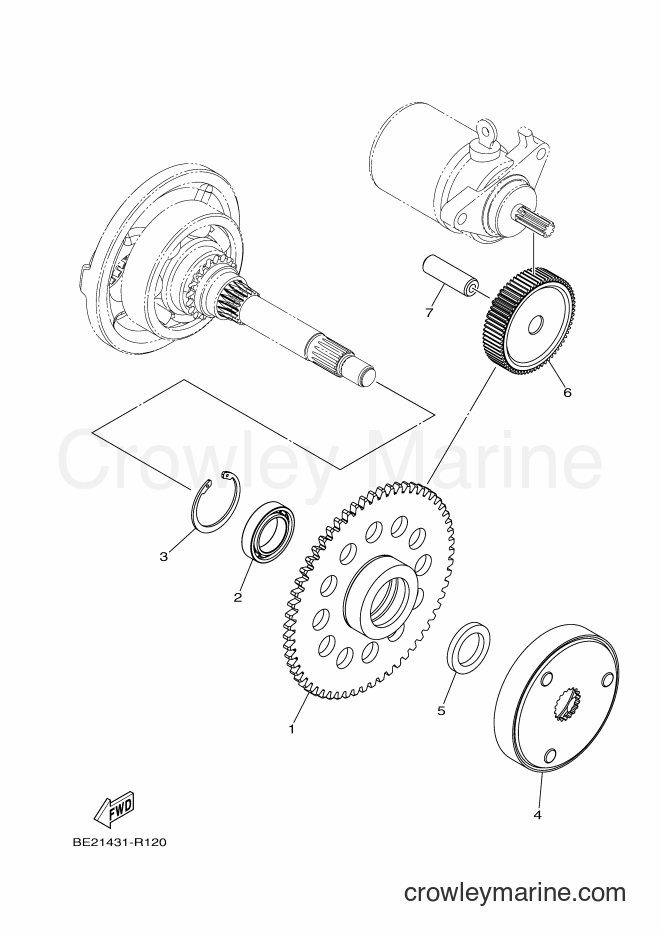 Yamaha Motors MWS150-A (BB85) [010] - STARTER