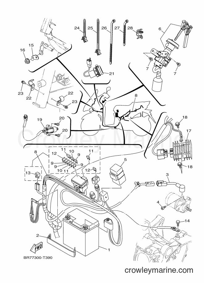 Yamaha Motors MWS125-A (BR77) [010] - ELECTRICAL 1