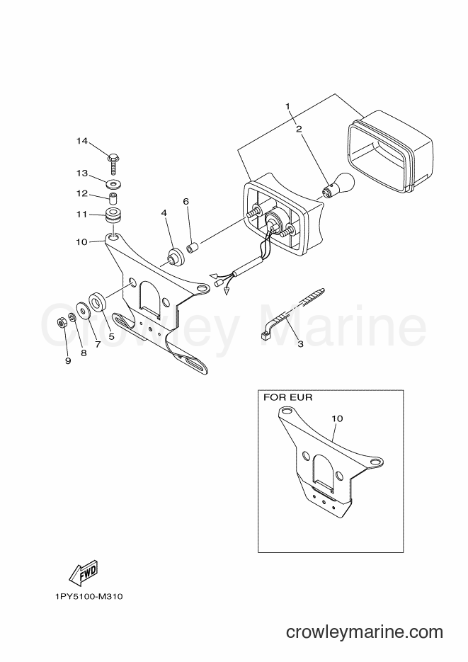 2013 ATV YFM125A - YFM125A (1PY5) [010] - TAILLIGHT