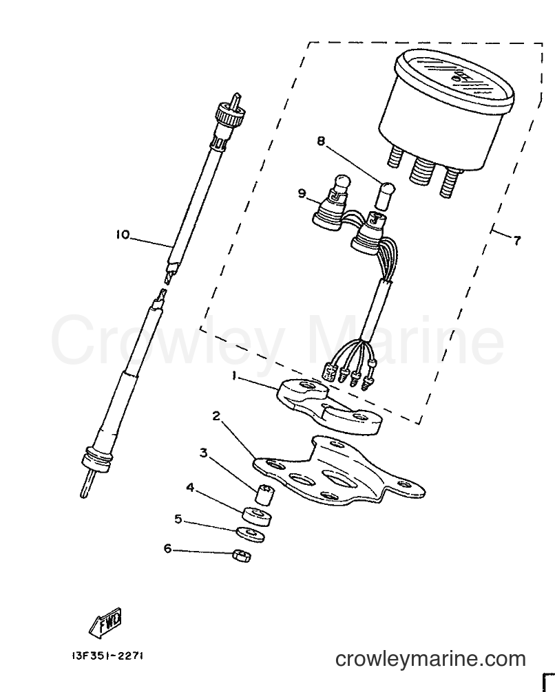 1990 Scooter LB50-2AM - LB50-2AM (3WH1) [999] - COMPTEUR