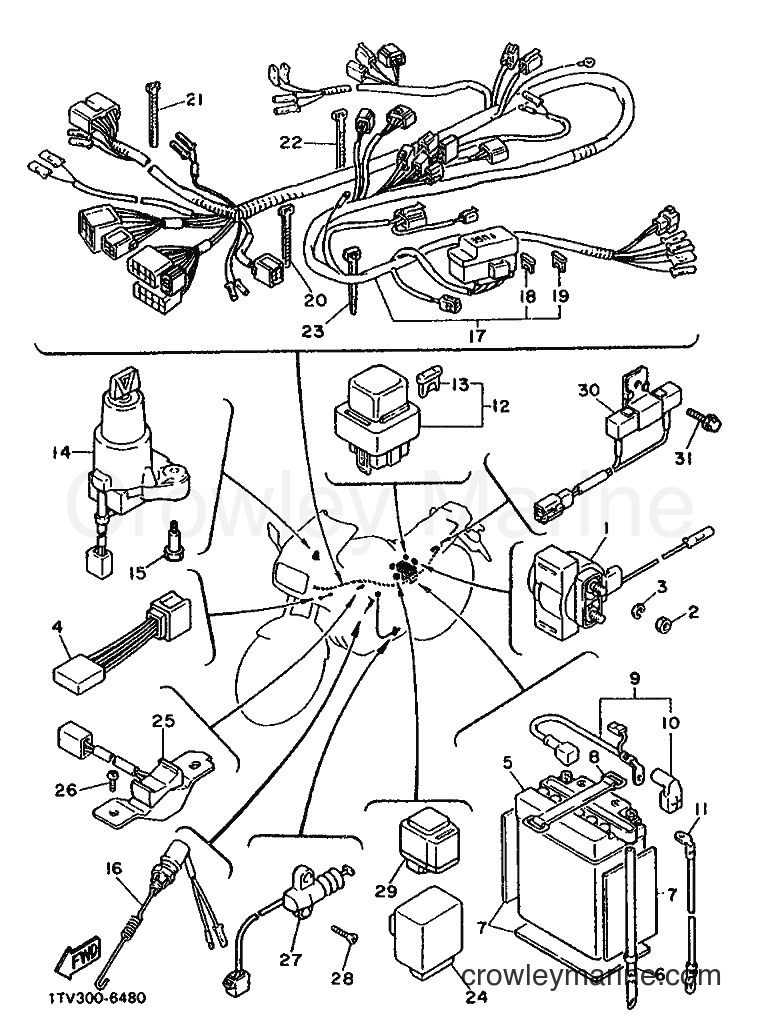 Yamaha Motors FZ750 (1VR) [999] - ELECTRICAL 2