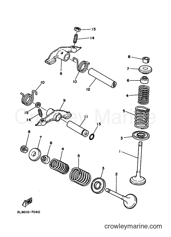 2005 Dirt Bike XT225 - XT225 (5RKB) [010] - VALVE