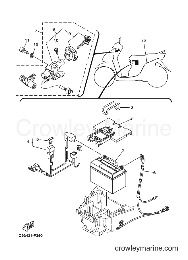 Yamaha Motors BI-115D-CW (4C93) [010] - ELECTRICAL 1