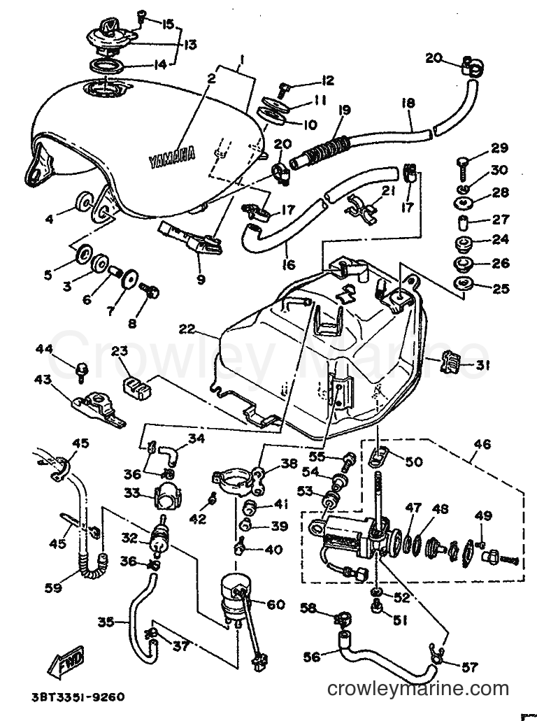 1993 Cruiser XV535 - XV535 (3BTU) [999] - FUEL TANK