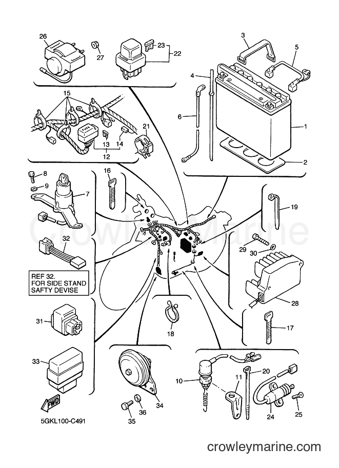 Yamaha Motors VMX12 (5GKT) [010] - ELECTRICAL 2