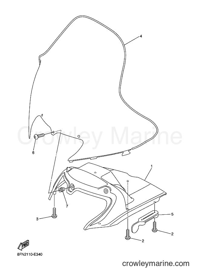 2015 Snowmobile VK10D - VK10D (8JE5) [030] - WINDSHIELD
