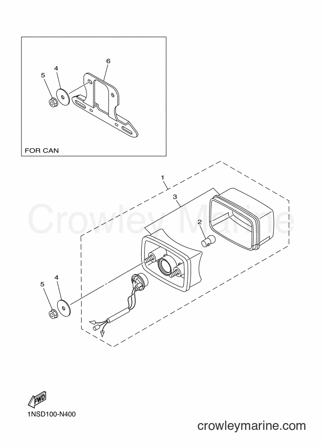 2014 ATV YFM350A - YFM350A (B143) [010] - TAILLIGHT