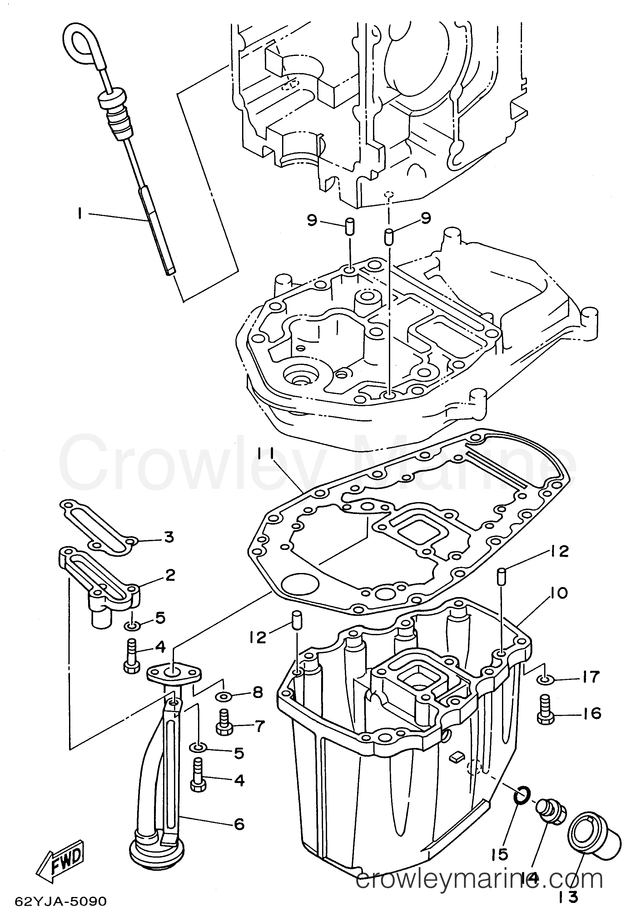 Yamaha Motors F50TLRV - OIL PAN