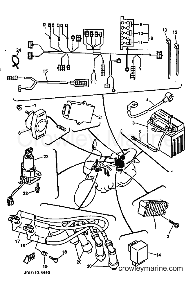 1996 Street Bike XJ600S - XJ600S (4DUF) [010] - ELECTRICAL 1