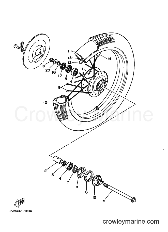 2002 Street Bike RX-K - RX-K (3KAA) [010] - FRONT WHEEL