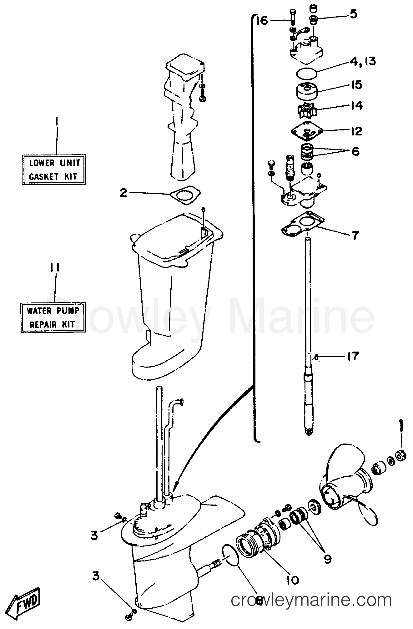 Yamaha Motors 25ESHV - REPAIR KIT 2