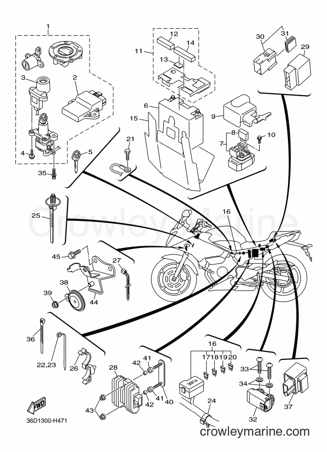 2010 Street Bike XJ6SA - XJ6SA (36D2) [010] - ELECTRICAL 2