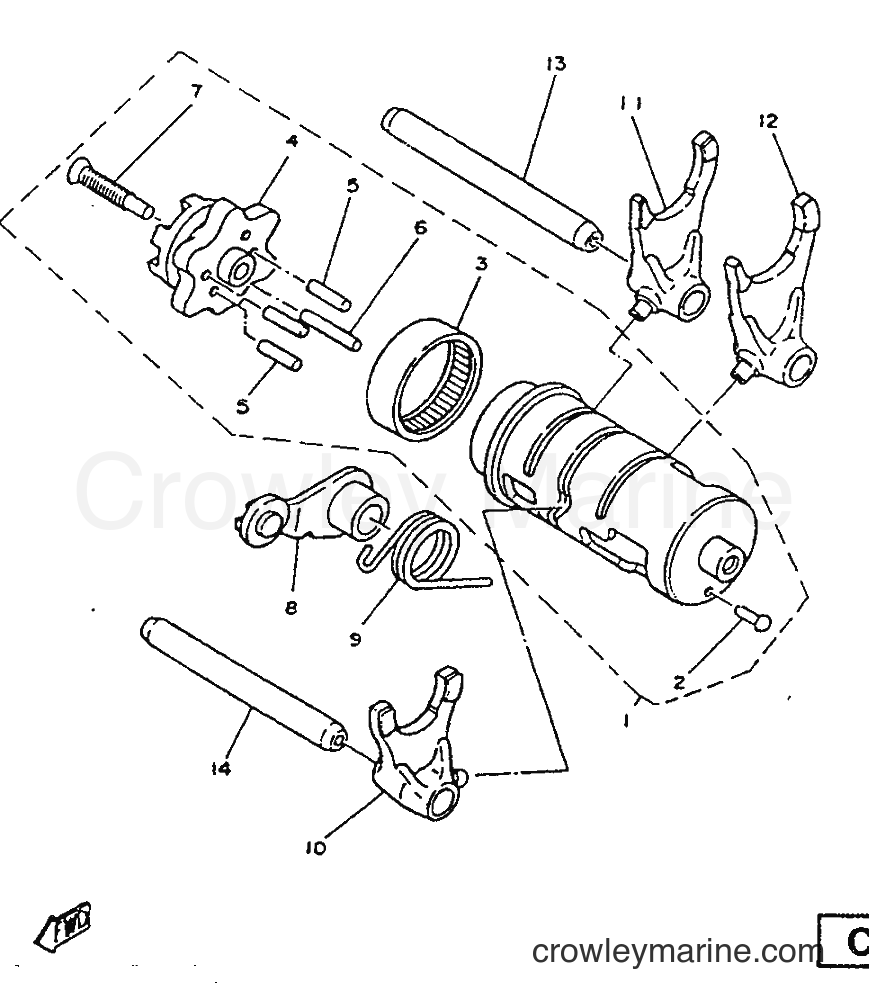 1987 Street Bike SR125 - SR125 (2JW) [999] - SHIFT CAM & FORK