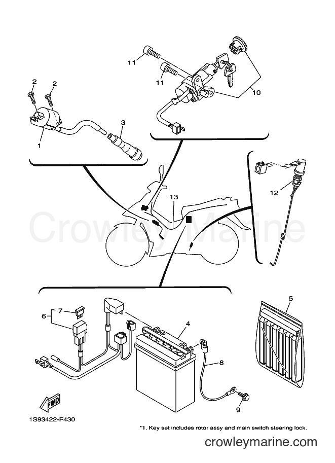 2007 Scooter T135SEC - T135SEC (1S94) [010] - ELECTRICAL 1