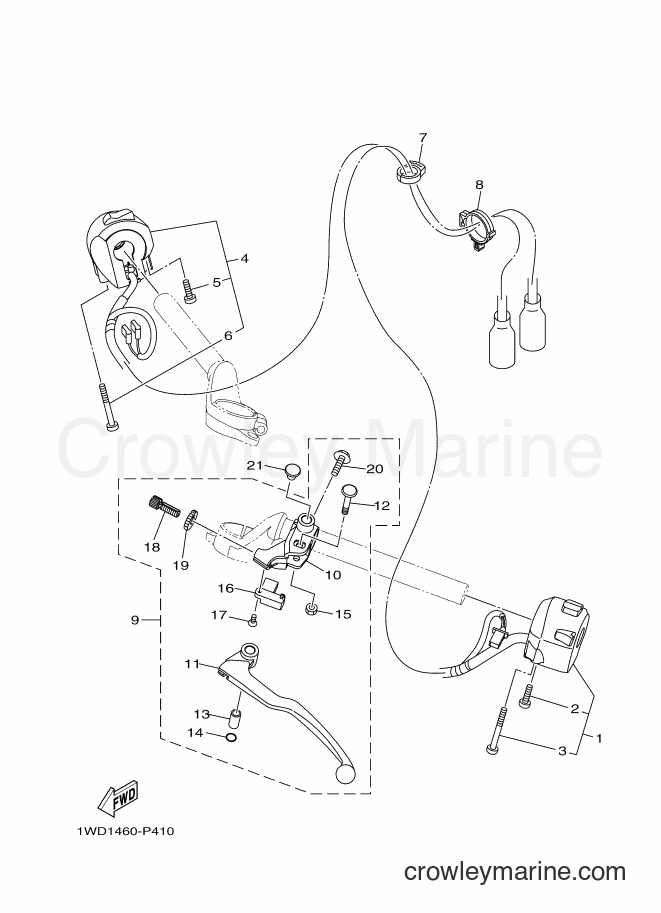 2015 Sport Bike YZF-R25A - YZF-R25A (2WD2) [010] - HANDLE SWITCH & LEVER