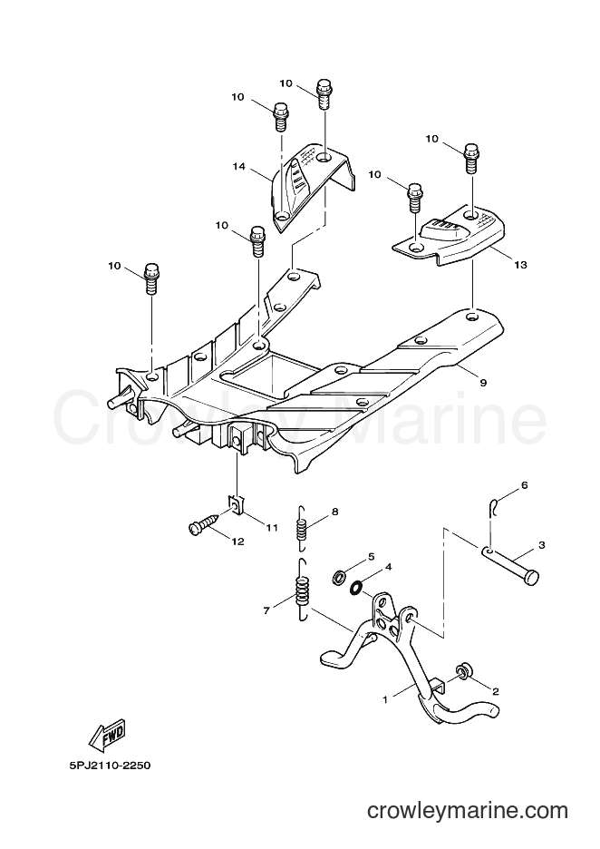 2003 Scooter YW50 - YW50 (5PN2) [010] - STAND & FOOTREST