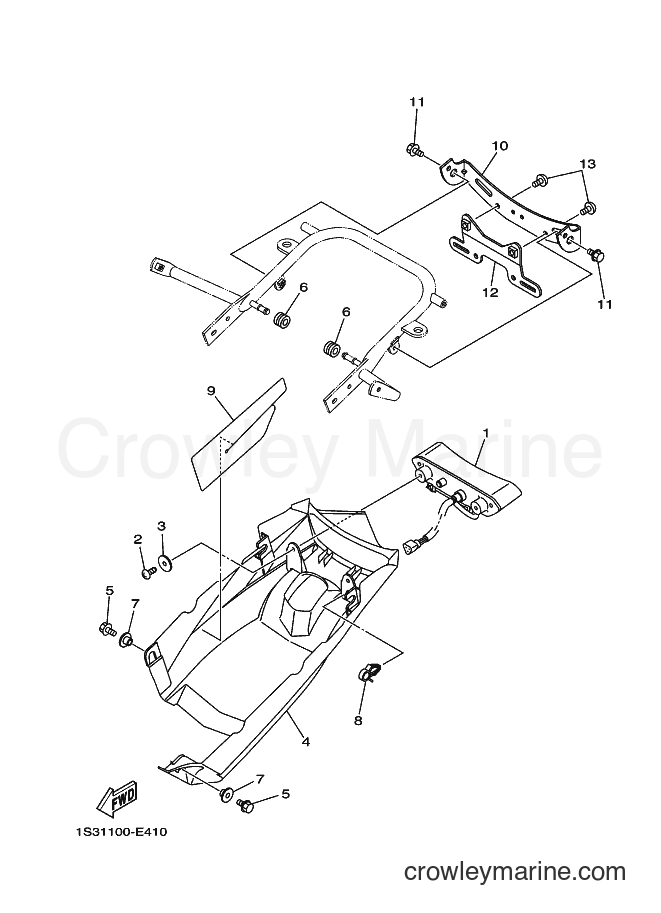 2006 ATV YFM700R - YFM700R (1S36) [010] - TAILLIGHT 2