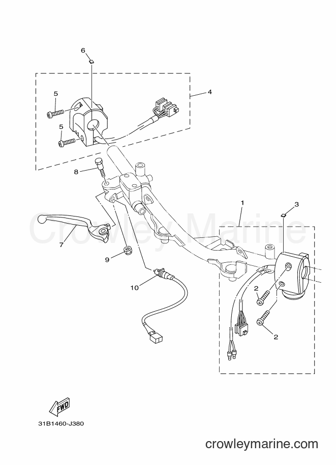 2010 Scooter T115SEC - T115SEC (31B2) [010] - HANDLE SWITCH & LEVER