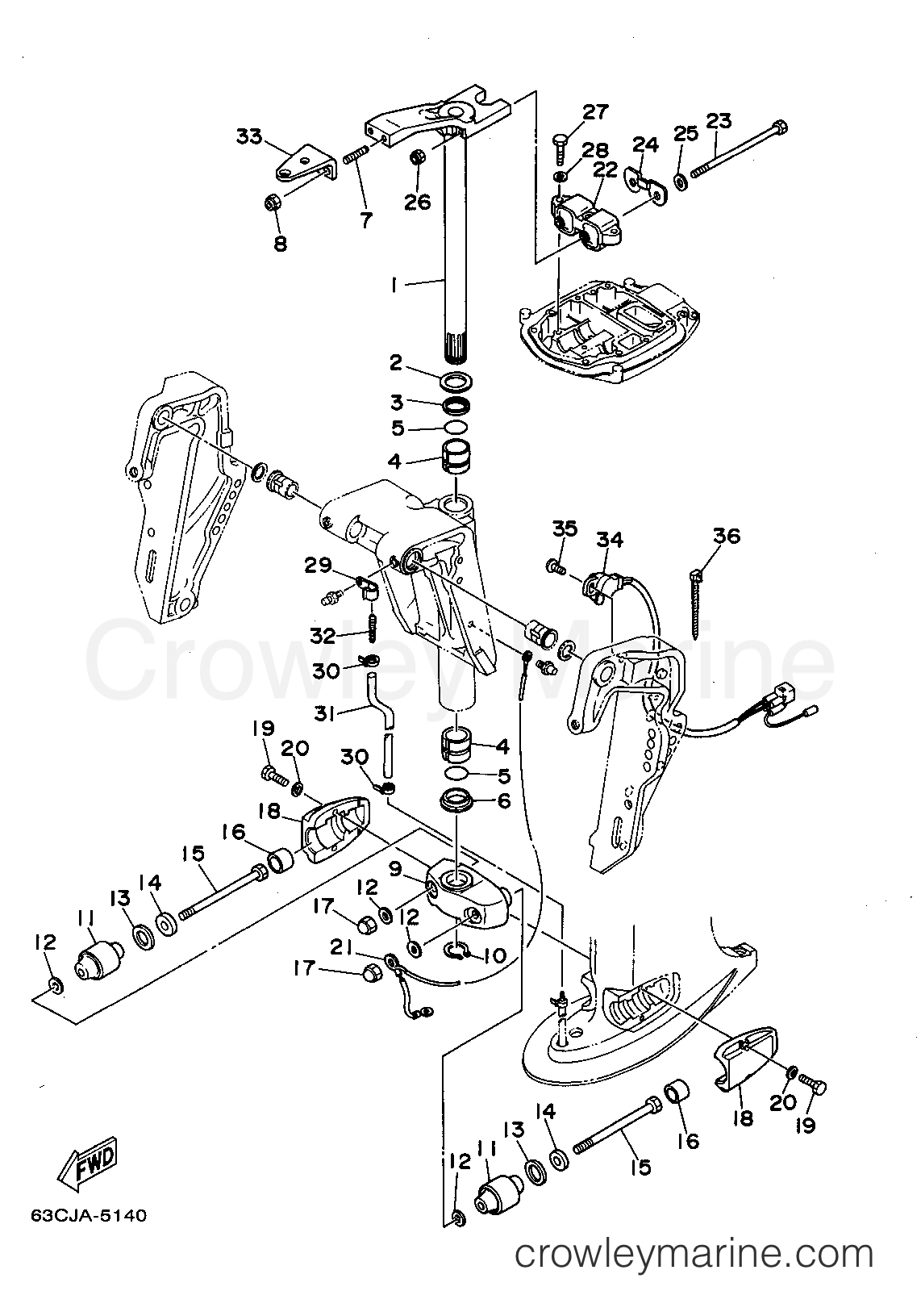 Yamaha Motors 40ELRT - BRACKET 4