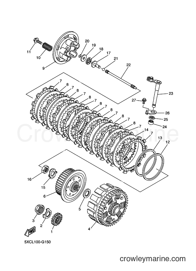 Yamaha Motors YZ250F (5XCM) [010] - CLUTCH