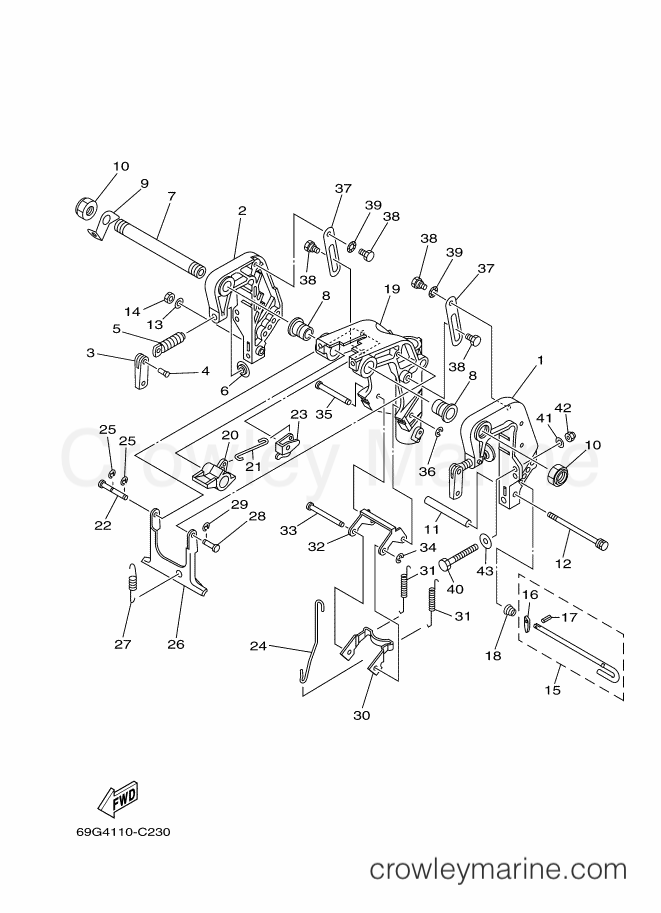 Yamaha Motors FT8DEHPL (60S3) [150] - BRACKET 1