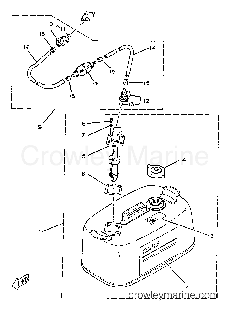 Yamaha Motors 175ETXK - FUEL TANK
