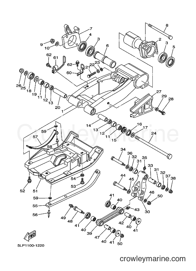 2001 ATV YFM660R - YFM660R (5LP2) [010] - REAR ARM