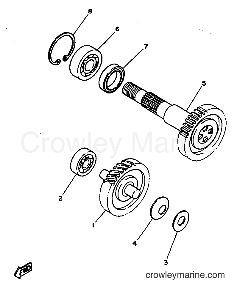 1997 Scooter YN50 - YN50 (5BV1) [010] - TRANSMISSION