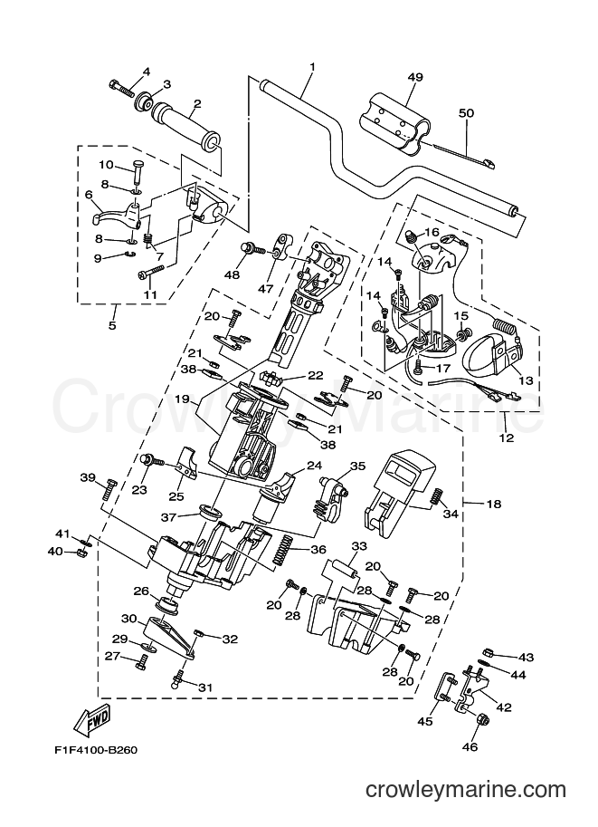 Yamaha Motors JET FOR XA1200 (68NE) [02A] - STEERING 1