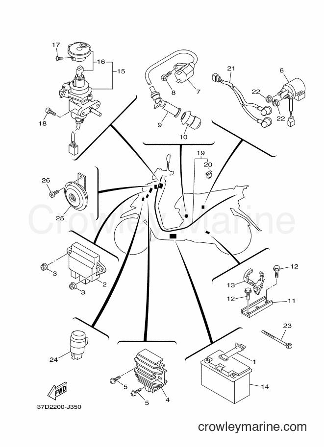 2009 Scooter YW125 - YW125 (1CN1) [010] - ELECTRICAL 1